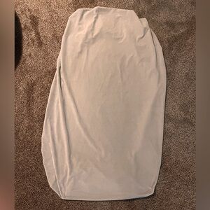 Grey Luxe Solid Chamois Crib Fitted Sheet